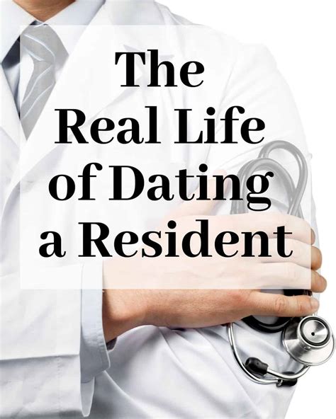 dating a doctor in residency reddit